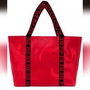 Red Tote Bag with 212 Strap